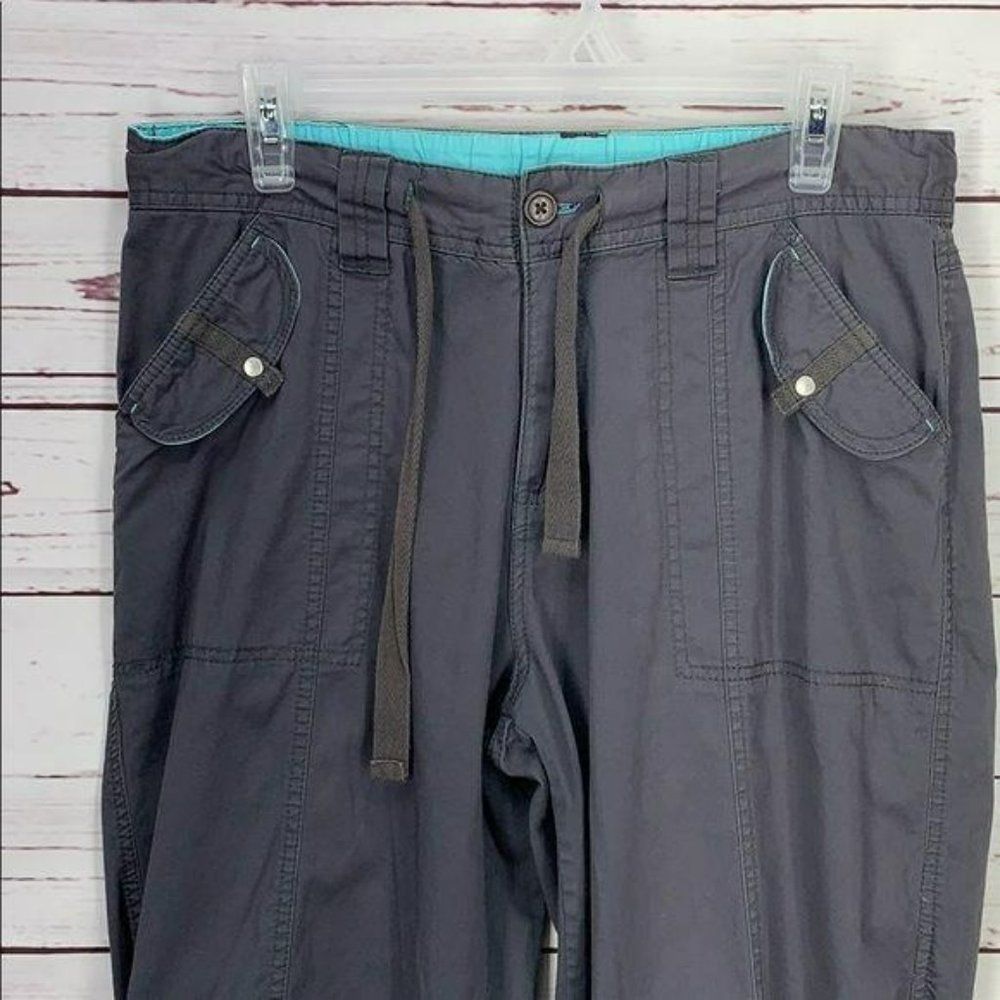 Natalie and Me Gray Medium cotton Capri Cargo Pants‎ - Picture 3 of 12